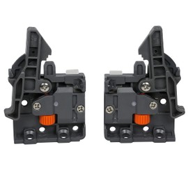 Pair of DTC Undermount Drawer Slide Plastic Front Locking Device, Grey with Screws Included