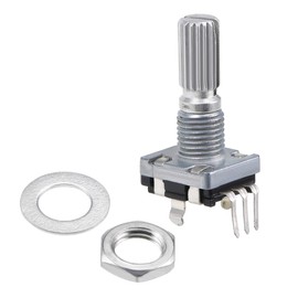 sourcing map 360 Degree Rotary Encoder Code Switch Digital Potentiometer 3 Pins 20mm 2pcs