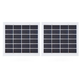 2 Pcs Portable Solar Panel 2W 6V Mini Solar Cells High Conversion Efficiency for Household Lighting System