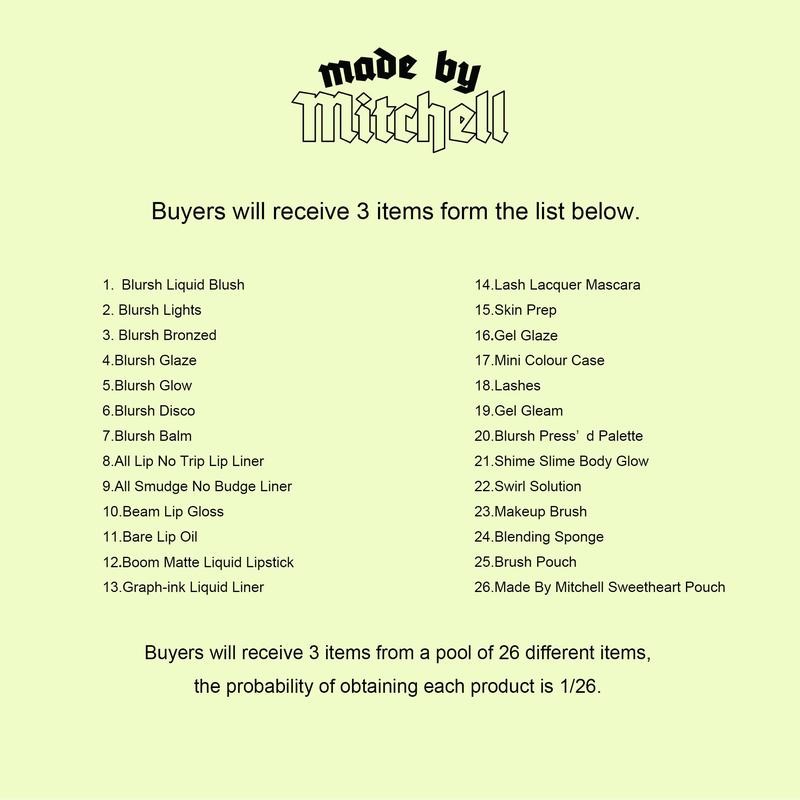 Mini Mystery Makeup Bundles - Made By Mitchell:_Option 2_3 Random