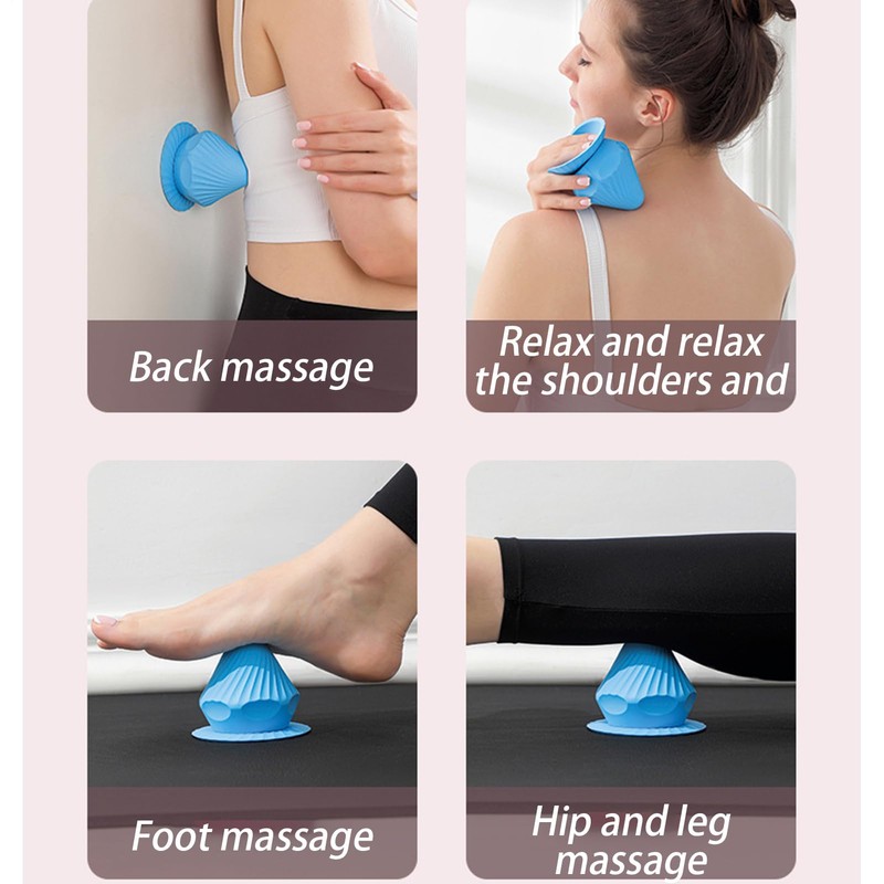 Gihioue Vibrating Massage Ball | Electric Muscle Massager - Suction