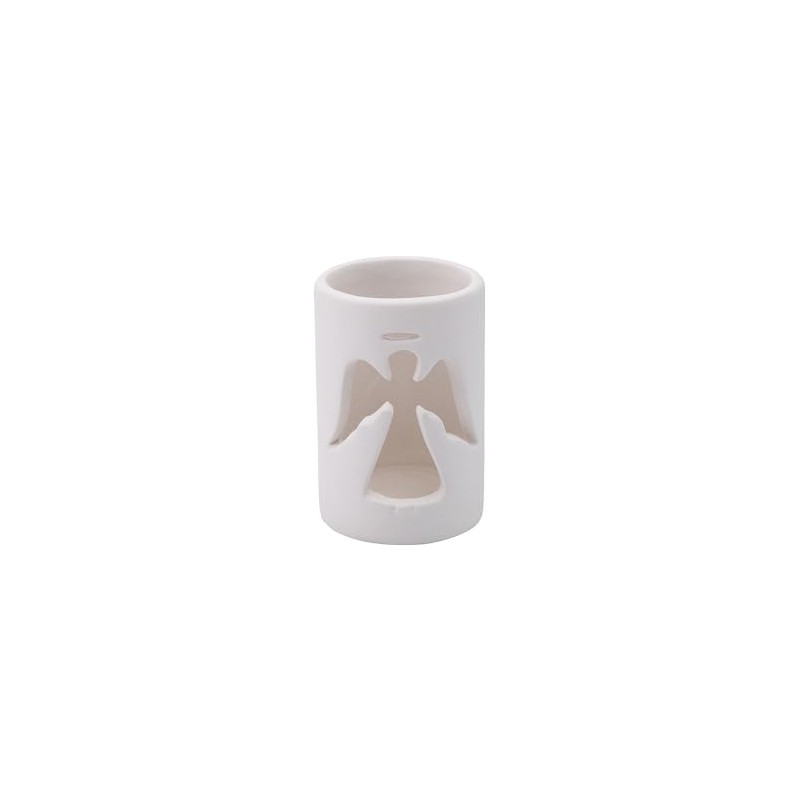 Fun Express DIY Ceramic Angel Votive Candle Holders - 12