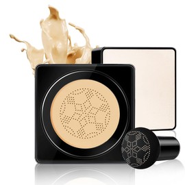 Air Cushion CC Cream Foundation - Moisturizing Screw Lid Concealer Makeup Base, Matte, Waterproof & Oil Control Concealer for All Skin Types, All-Day Hold (Buff Beige)