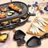 Kosmosta Mini 4 Pieces Non-Stick Grill Pans Triangle Mini Raclette
