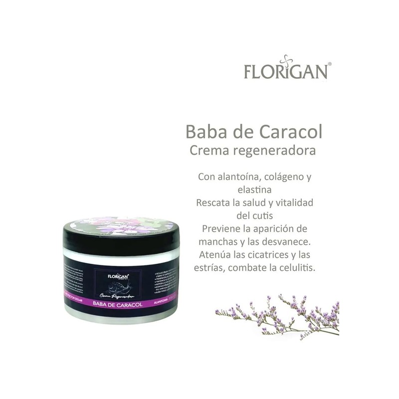 Crema Regeneradora Baba De Caracol 350grs. Florigan