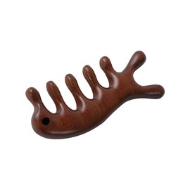 YaoooosF Hair Comb, Half Moon Comb, Scalp Massage, Sandwood Comb, Massage Comb, Hair Care, Press Point Point, Scalp Massage, Meridian Massage, Natural Wood, Popular, Unisex