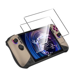 Natbok 2 Pack Compatible with MSI Claw 8 AI+ A2VM Screen Protector,Full Coverage 9H Tempered Glass Film,HD Clear Scratch Resistant,Bubble-Free for MSI Claw 8 AI+ A2VM Screen Protector