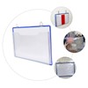 Operitacx Briefcase Transparent File Container Storage Bag for Documents Organiser