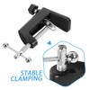 BUGUUYO 2pcs Adjustable Table Clamp for Microphone Arm Stand Base