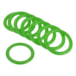 PATIKIL Pack of 24 Carnival Ring Throwing 4 cm Plastic Hoop for Outdoor Party Favour Green