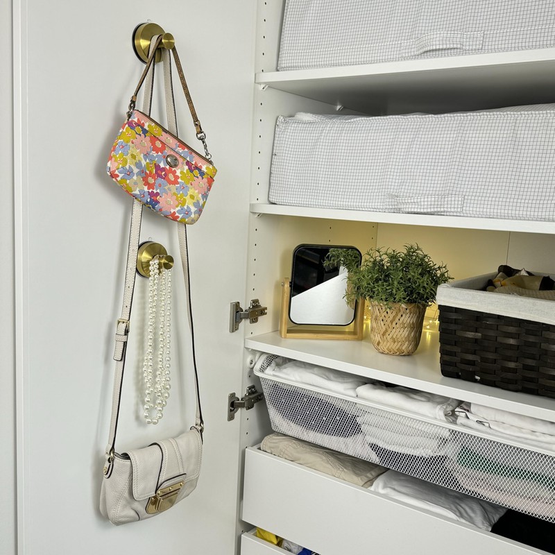 SUPRAQ Removeable Suction Cup Metal Hooks for Kitchen, Bathroom Shower,