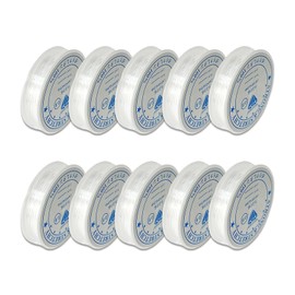 Transparent Elastic Cord for Bracelets 0.8mm, Stretchy Cord for Bracelets, Stretch Cord for Jewellery Making, Crystal Cord, Beading Cord, Clear Fishing Line for Necklace Beading Crafts