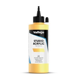 Vallejo : Studio Acrylic Paint : 200ml : Naples Yellow (Hue)