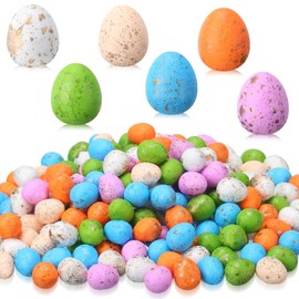 Foilswirl 200 Pcs Mini Foam Easter Eggs Decorative Speckled Eggs for Easter Basket Stuffers Vase Fillers Fake Bird Eggs for Crafts DIY Easter Party Decorations, 0.6 x 0.7 Inch (Pastel Color)