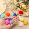 PATIKIL Faux Fur Pom Poms for Hats, 30 Pcs Fluffy