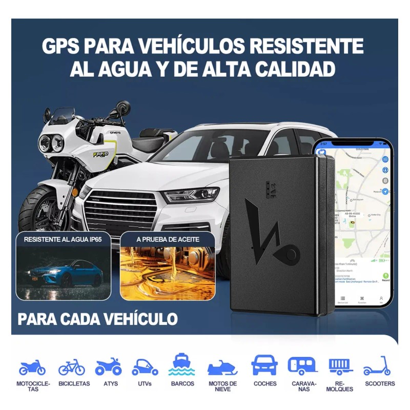 Mini Gps Tracker Auto Tiempo Real 6000mah 2g 4g Con
