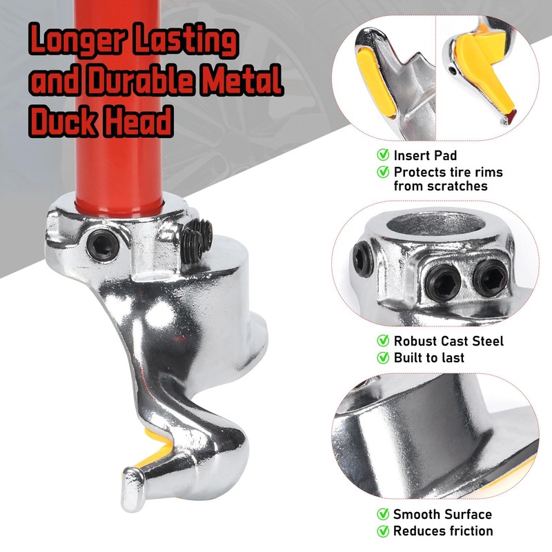 Atesilor Upgraded Manual Tire Changer Duck Head Kit with Centering