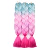 BACANA Purple Braiding Hair Ombre (Purple/Light Purple) 3pcs Jumbo Braiding