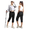 BVVU Women's Cargo Capris Hiking Pants Lightweight Quick Dry Joggers