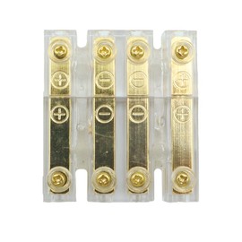 Hsthe Sea Banana Plug 4 Way Cable Connector Banana Socket Coupling up to 4.00 mm² Speaker Cable Amplifier Soundboard Rear Shelves Plug Subwoofer Cable Connector Gold-Plated