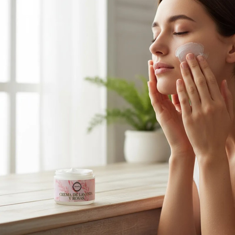 Crema Facial Hidratante Artesanal Rosas Cola De Caballo