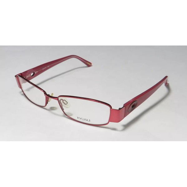 KYUSU 0914 BURGUNDY METAL FULL RIM CAT EYE SHAPE DESIGNER