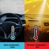 DaisyInner Windshield Sun Shade Compatible with Jeep Jk Jku Jl