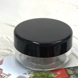 Black Cap Empty Cosmetic Cream Jar 10g 27ea