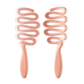 Soft Bristle Dog Brush for Small Breeds - Yorkie, Shih Tzu, Maltese Pomeranian Maltipoo Essential - 3 Color - Puppy Accessories (Pink)