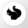 Huuraa Magnet Squirrel Silhouette Fridge Magnet Size 59 mm with