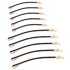 Jumbo Bobby Pins Metal Hair Pins Textention Hair Clips for Hair Decoration, 10pcs (5 long and 5 short), Black