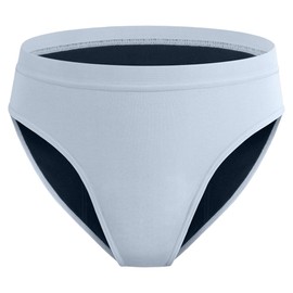 REELINDRY Absorbent Incontinence Underwear for Women Washable, Leakproof Ladies Underwear for Bladder Leakage 1 Pack (Light Blue, 2XL)