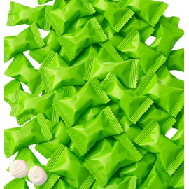 216ct Butter Mints Individually Wrapped Bulk – Lime Green Buttermints for Weddings, Graduation, Candy Buffets and Christmas – Soft Green Mints