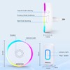 Aigostar Wireless Bell with RGB Light, IP55 Waterproof Outdoor Door