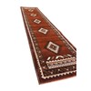 Southwest Native American Long Runner Area Rug Rust Brown Beige