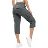TBMPOY Womens Cargo Capris Hiking Lightweight Pants 6 Pockets Quick