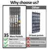 LLOUSSAK 2 Pcs 70 Pockets Over the Door Shoe Organizer,