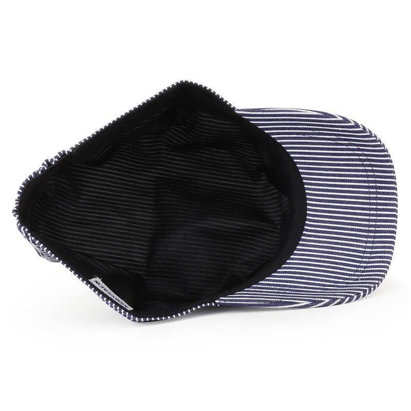 Armycrew Denim Blue Stripe Train Engineer Conductor Cap Fits Infant
