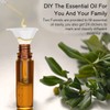 PrettyCare 4 Pack 10 ml Amber Glass Roller Bottles for