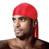 Tyche Silky Durag Royal Silky Collection Ultra Stretch Red