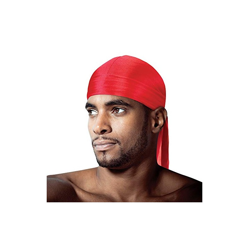 Tyche Silky Durag Royal Silky Collection Ultra Stretch Red