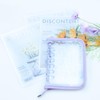 Binder Sealing Book, Seal Storage, A7, Purple, 6-Hole Binder, Card
