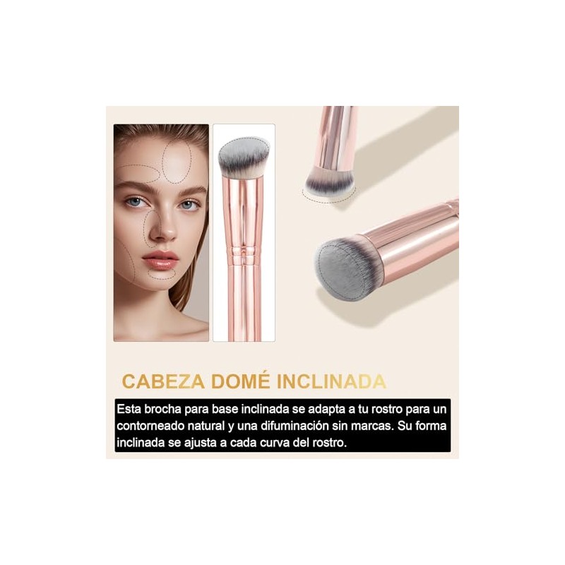 START MAKERS Brocha Para Base Y Corrector, Brocha De Maquillaje