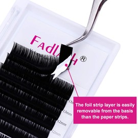 Silk Eyelashes, Single Eyelashes C Curl, Silk Lashes Thickness 0.07 mm, Mix 8–14 mm Eyelash Extension, Single Eyelashes 1:1 Classic 12 Strips Eyelashes