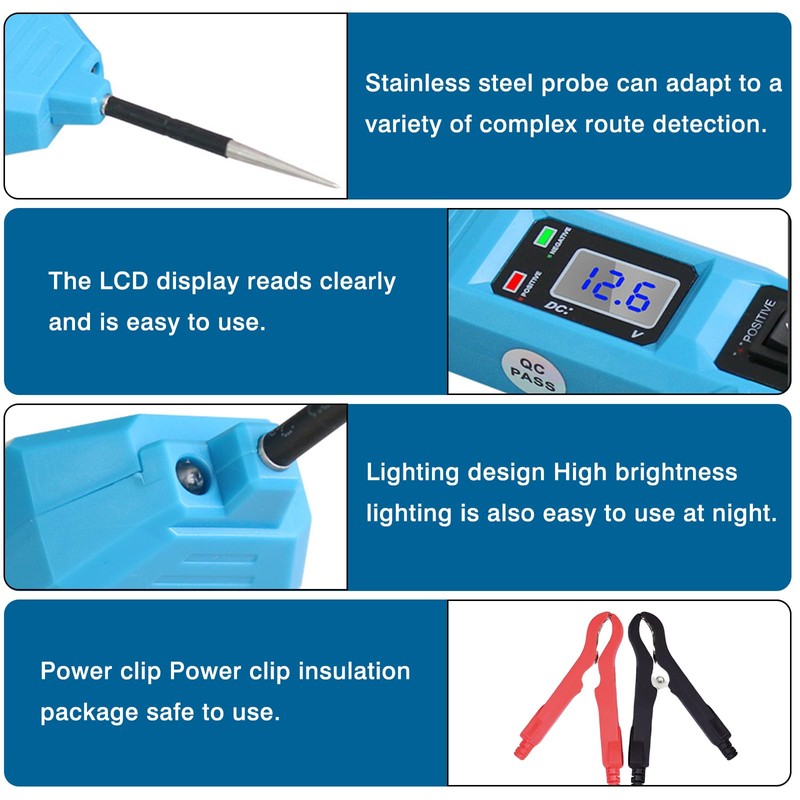 Vegena Power Circuit Probe Kit, 3.5-36V Circuit Tester, Em285 Automotive