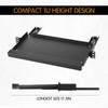 AceOrbit 1U Keyboard Tray 8" Deep, Universal 19" Rack Mount