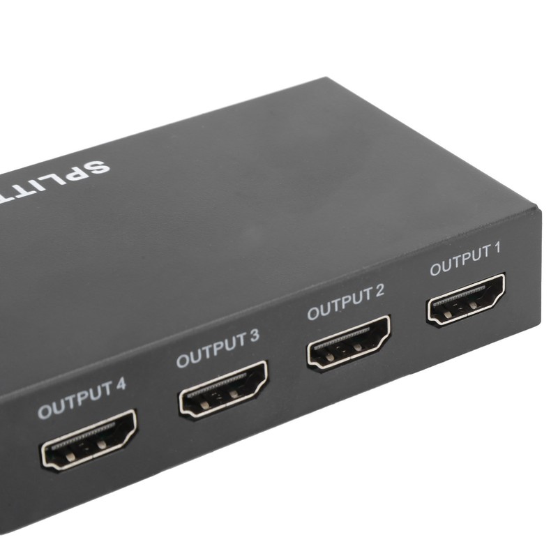 High Definition Multimedia Interface Splitter 3D 1080P 1‑in‑4‑out Amplifier