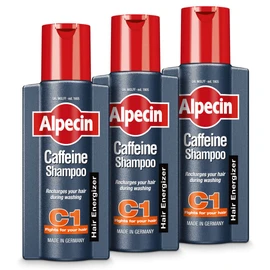 Alpecin Alpecin Caffeine Shampoo C1 250 ml (Pack of 3) | Against Thinning Hair | Shampoo for Stronger and Thicker Hair | Natural Hair Growth Shampoo for Men | Hair Care for Men Made in Germany