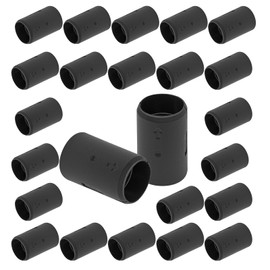 Luomorgo 24 Pcs 3/4 Inch Wire Shelf Clips, Plastic Shelf Lock Clips for 3/4" Post Shelving, Heavy Duty Wire Shelving Clips Replacements for Shelves, Racks (Black)