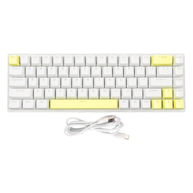 Gaming Keyboard USB 68 Keys Blue Switch N Key Rollover